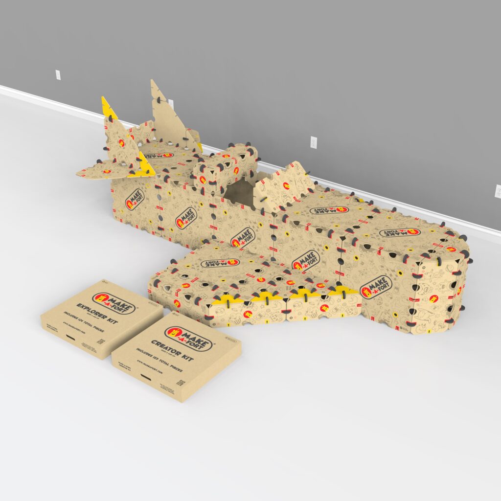 Baue einen Jet aus Pappe